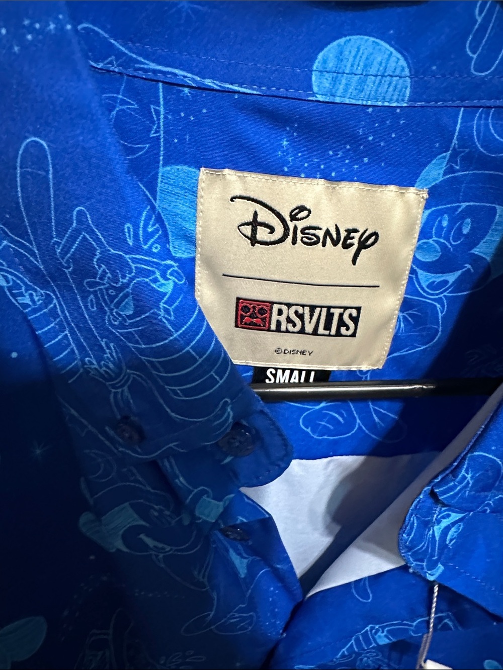 RSVLTS Disney Sorcerer Mickey Short Sleeve Shirt - Blue - Picture 2 of 5